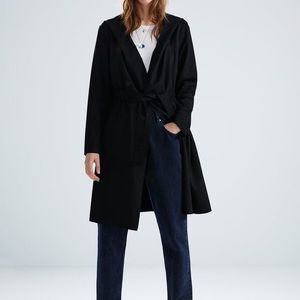 Zara Faux Suede Belted Coat XS